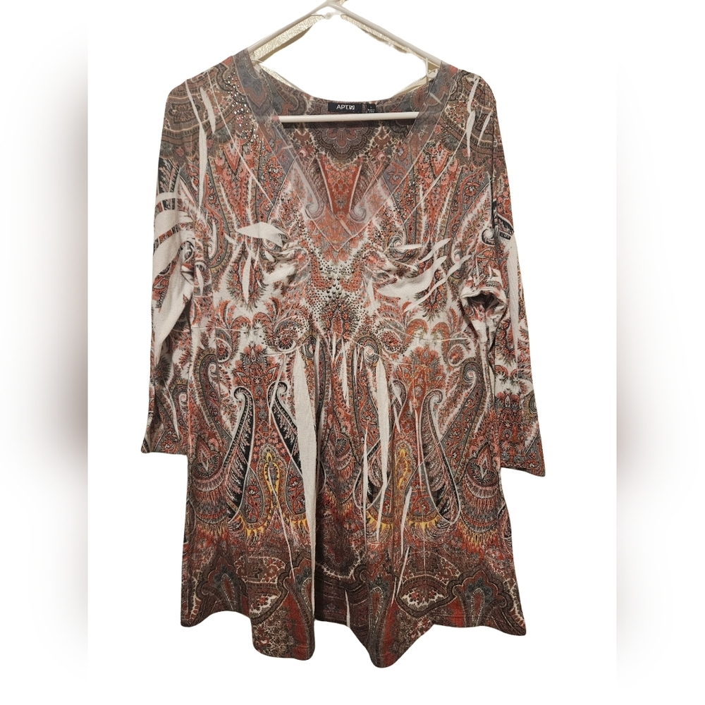 Apt. 9  women's  top 3/4 sleeve Blouse